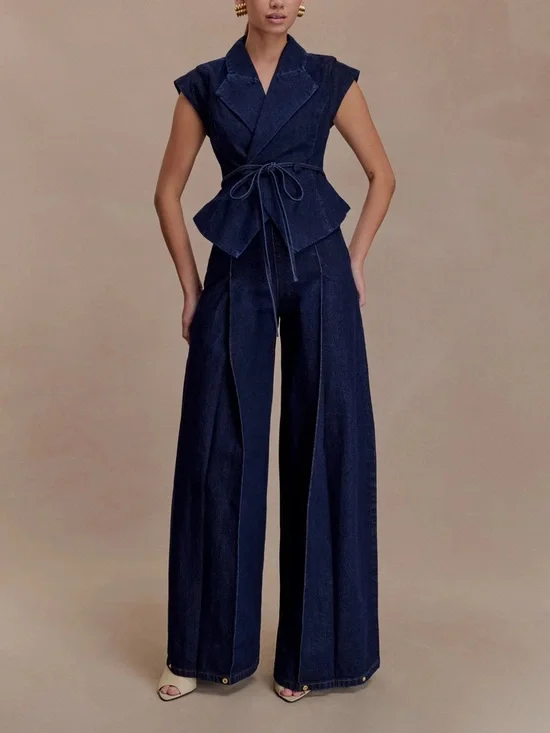 NWT Meshki Beatrix High Rise Wide Leg Denim Jeans - Size 23 - Picture 1 of 8